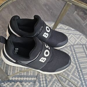 Hugo Boss Black Mesh Logo Sneaker J29295 Slip-Ons